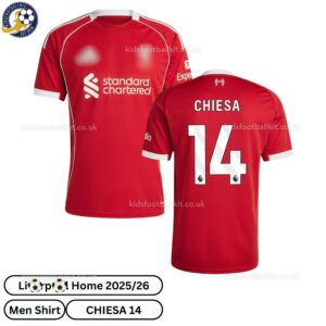Lvr^_^pooI CHIESA 14 Home 25 26 Men Football Shirt- overview